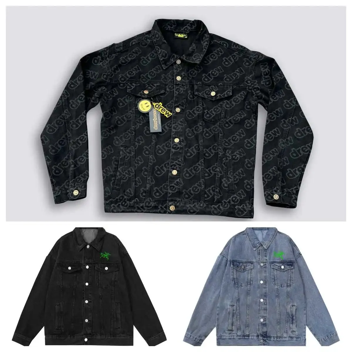 Drew House Logo Print Denim Jacket [3 styles]