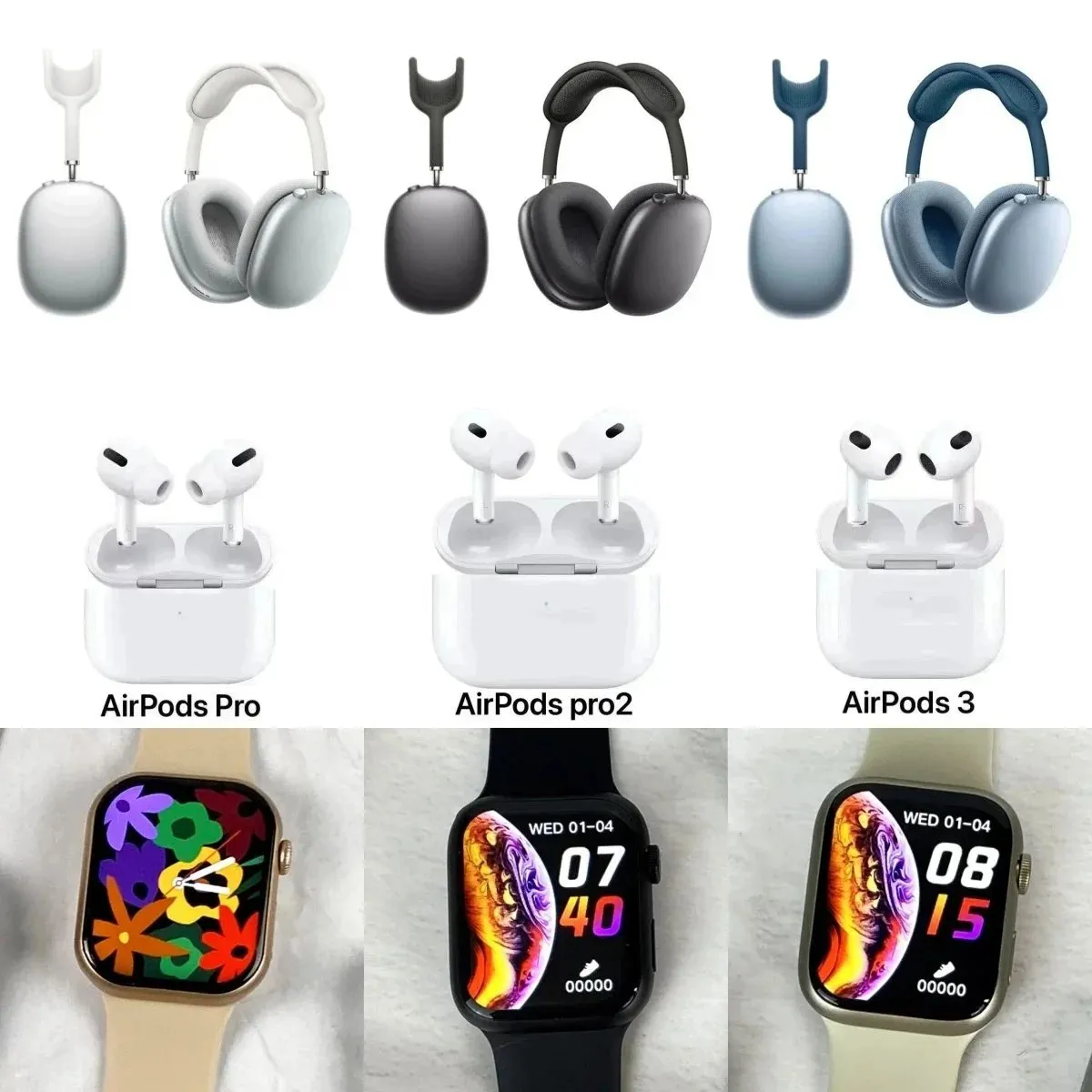 Apple AirPods Pro, AirPods Pro 2, AirPods 3, and AirPods Max Headphones [28 styles]