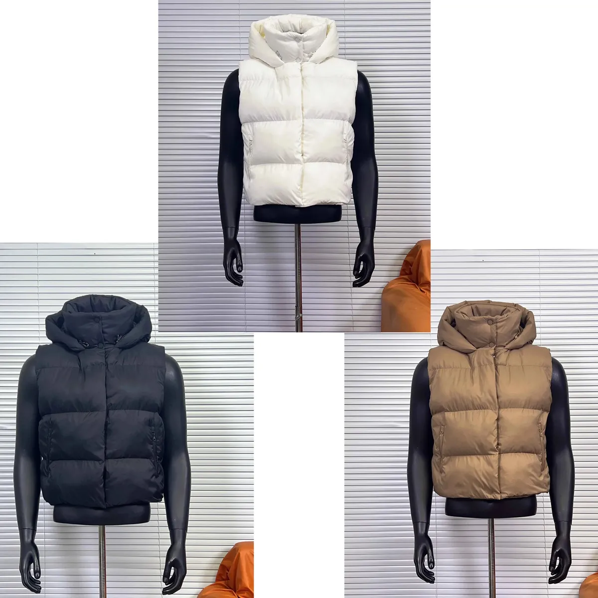 Puffer Hooded Vest [3 styles]