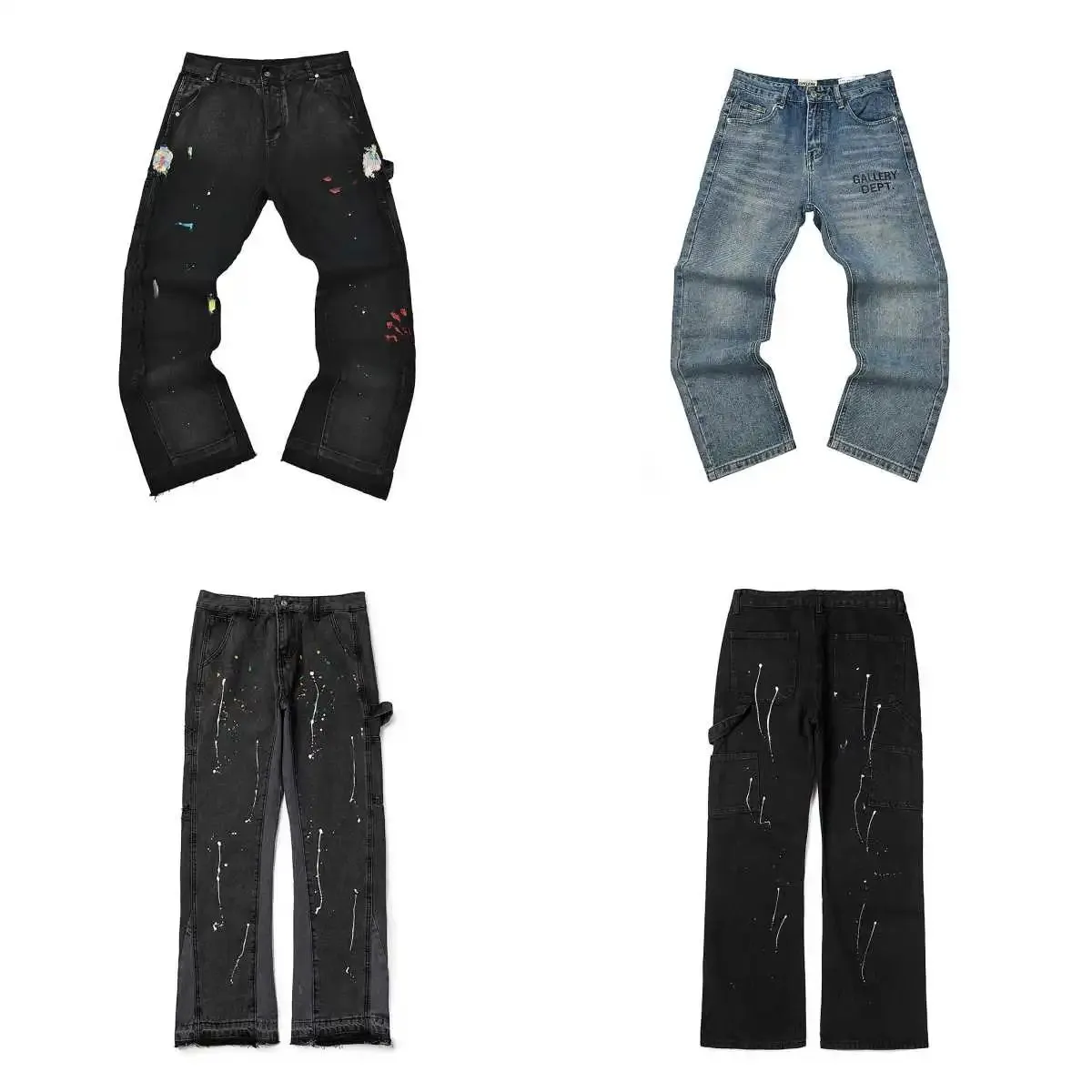Gallery Dept. Paint-Splatter Denim Pants [4 styles]