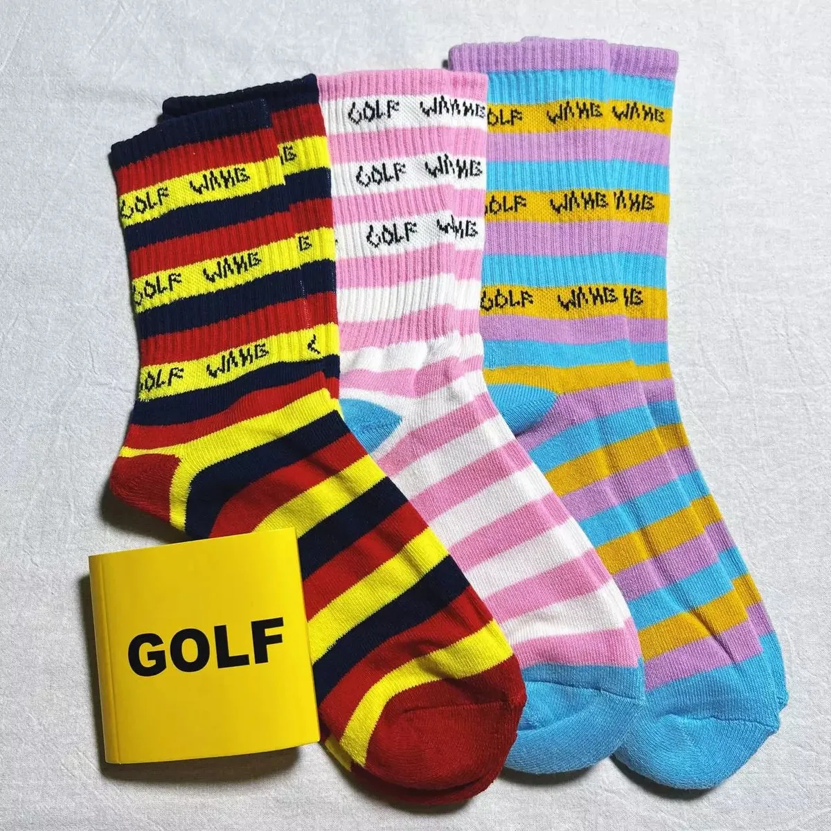 GOLF WANG Striped Crew Socks [1 style]