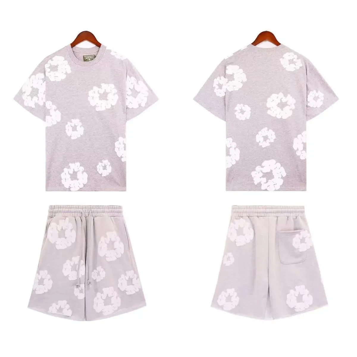 Scrunchie Print T-Shirt/Shorts Set [40 styles]