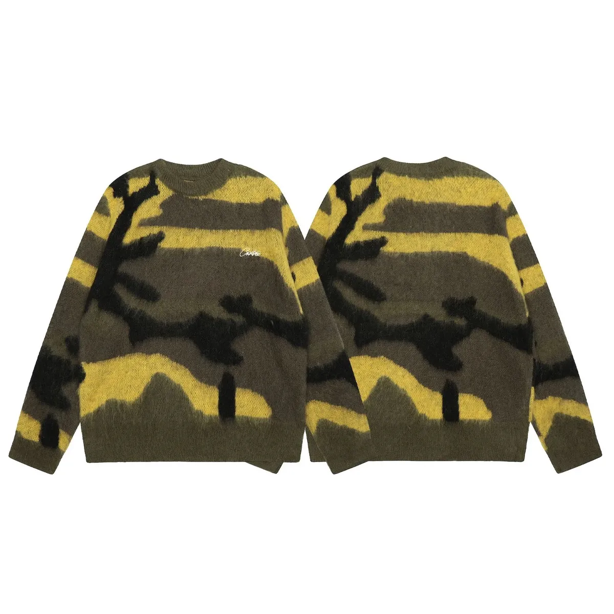 Cactus Plant Flea Market Camo Knit Sweater