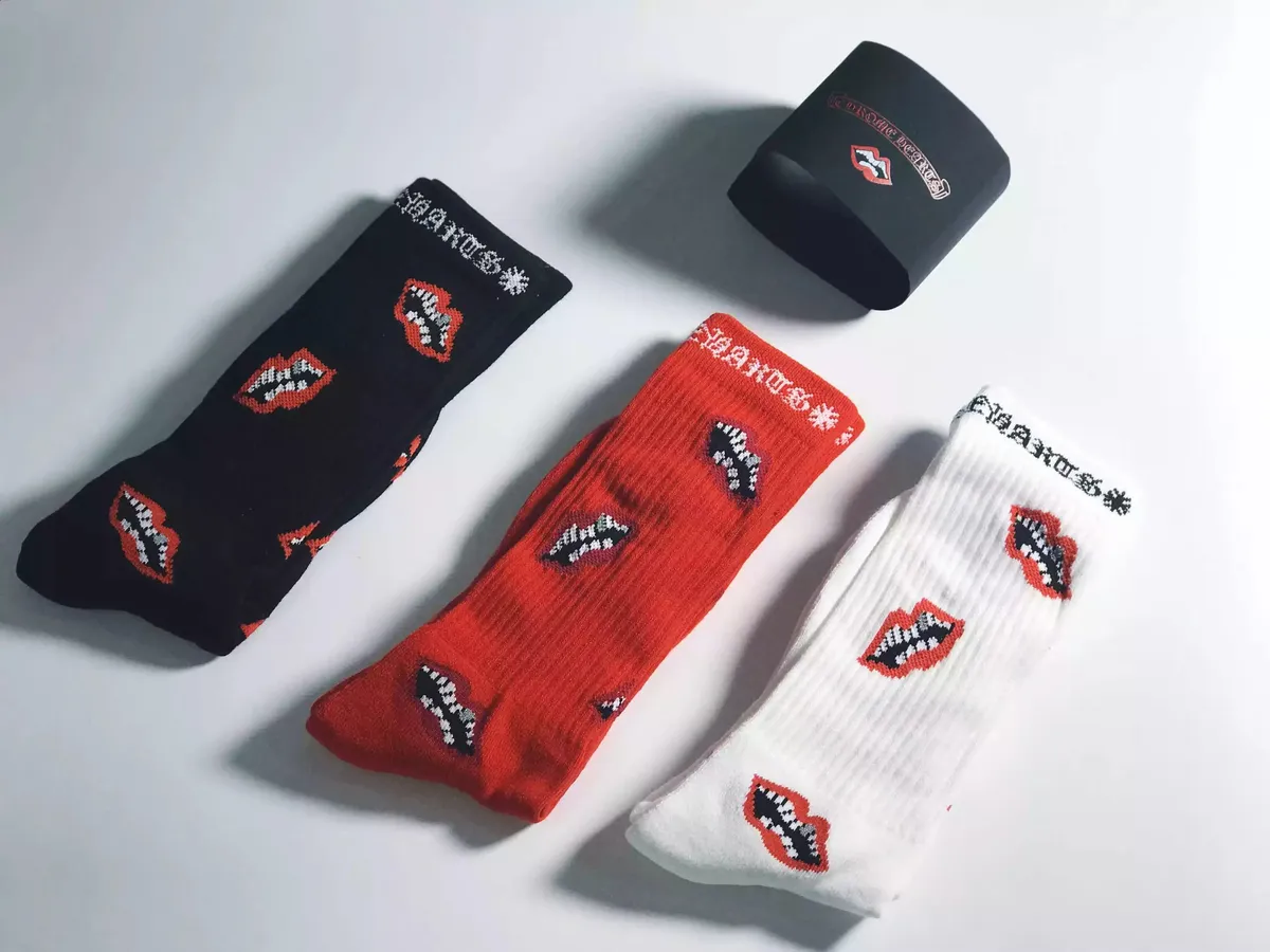 Chrome Hearts Lip Print Socks