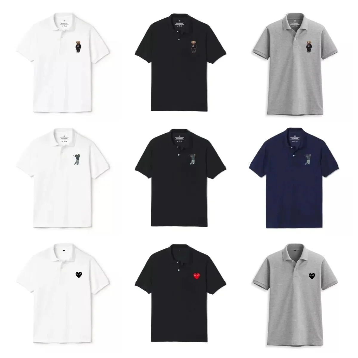 Polo Ralph Lauren Bear Embroidery Polo Shirts [39 styles]