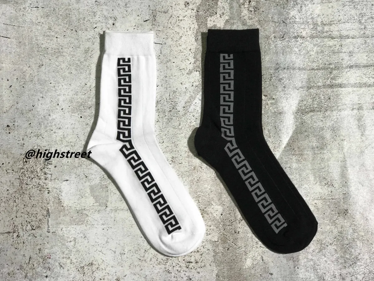 Versace Greca Pattern Socks