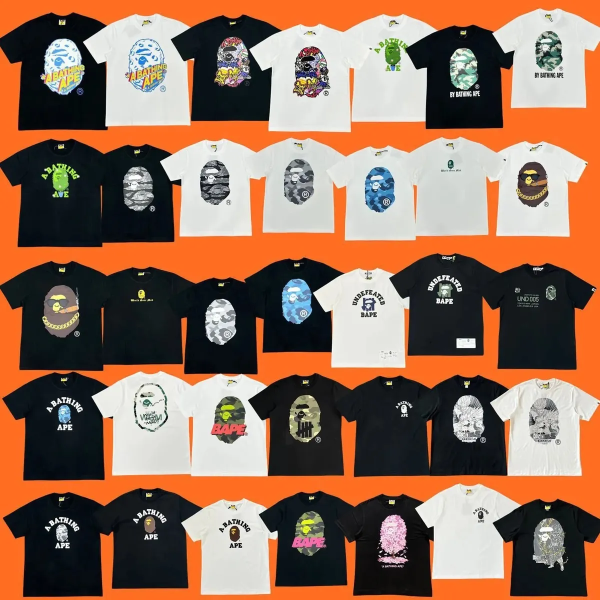 A Bathing Ape Bapesta T-Shirt [40 styles]