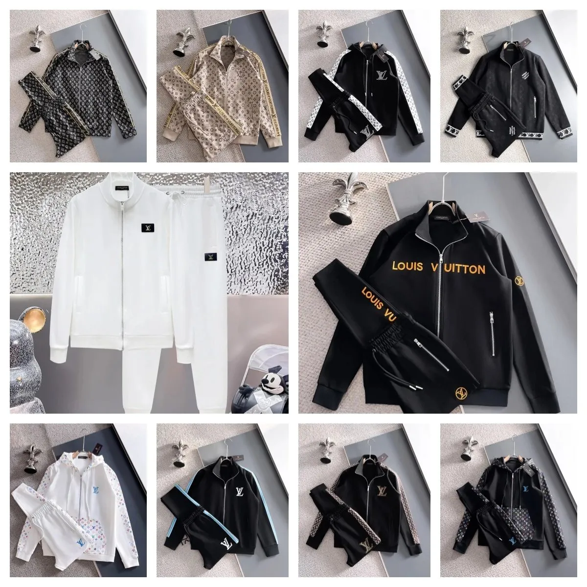 Louis Vuitton Monogram/Reverse Monogram/Logo-Print Track Suit Sets [10 styles]
