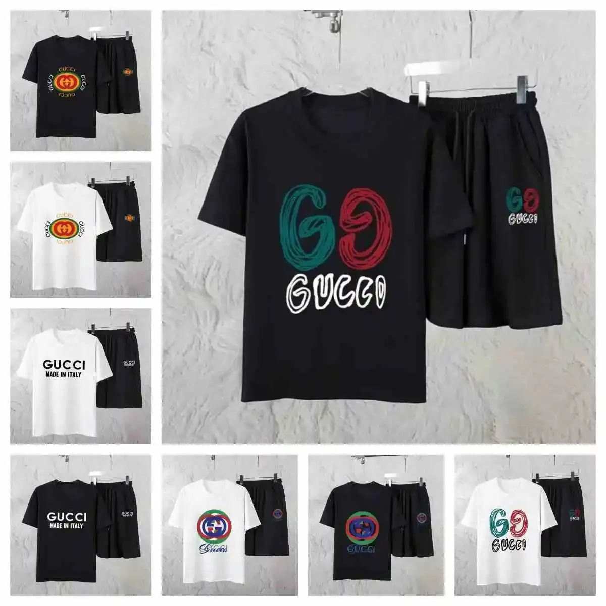Gucci GG Logo T-Shirt/Shorts Set [8 styles]