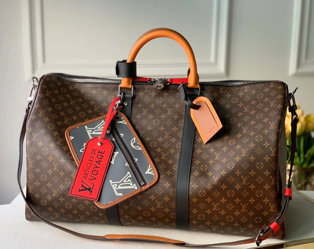 Louis Vuitton Monogram Keepall Bandoulière 45 Travel Bag