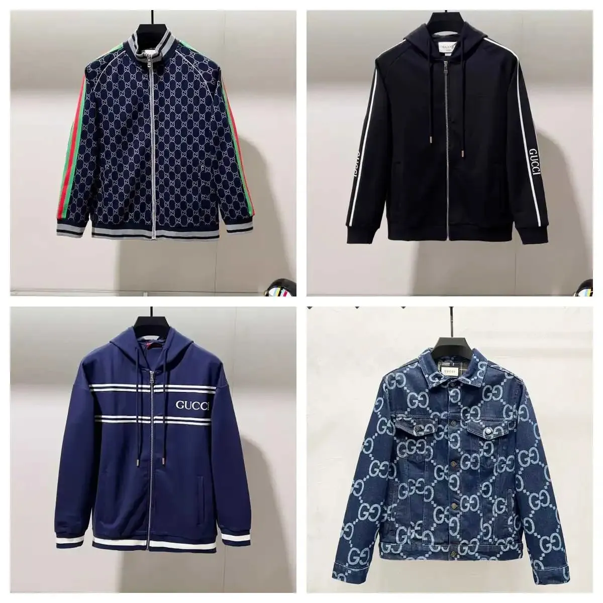 Gucci GG Supreme Track Jacket / Hooded Sweatshirt / Denim Jacket [4 styles]