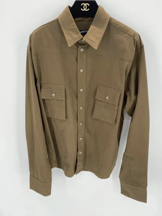 Chanel Button-Up Shirt Jacket