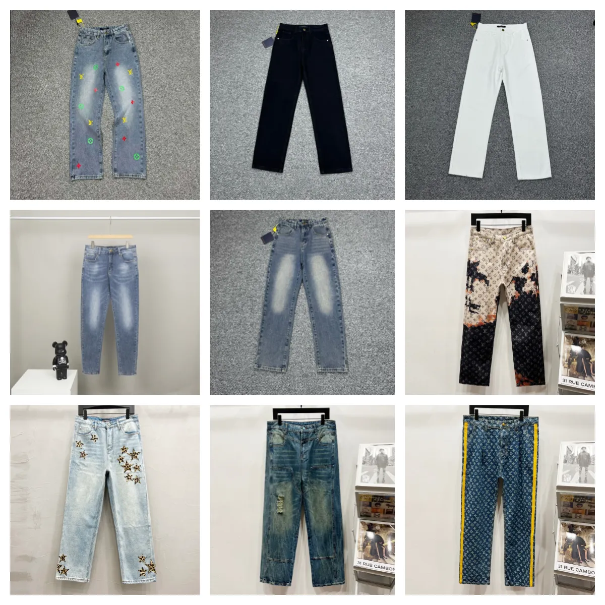Louis Vuitton Monogram Denim Jeans [9 styles]