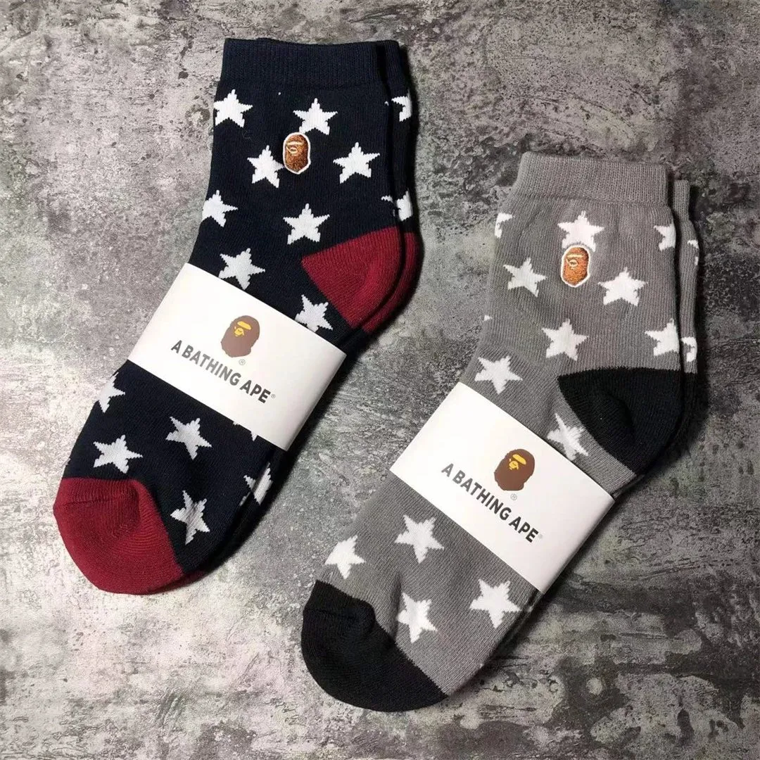 A Bathing Ape Star Pattern Socks