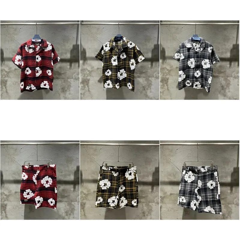Floral Plaid Shirt & Shorts Set [6 styles]