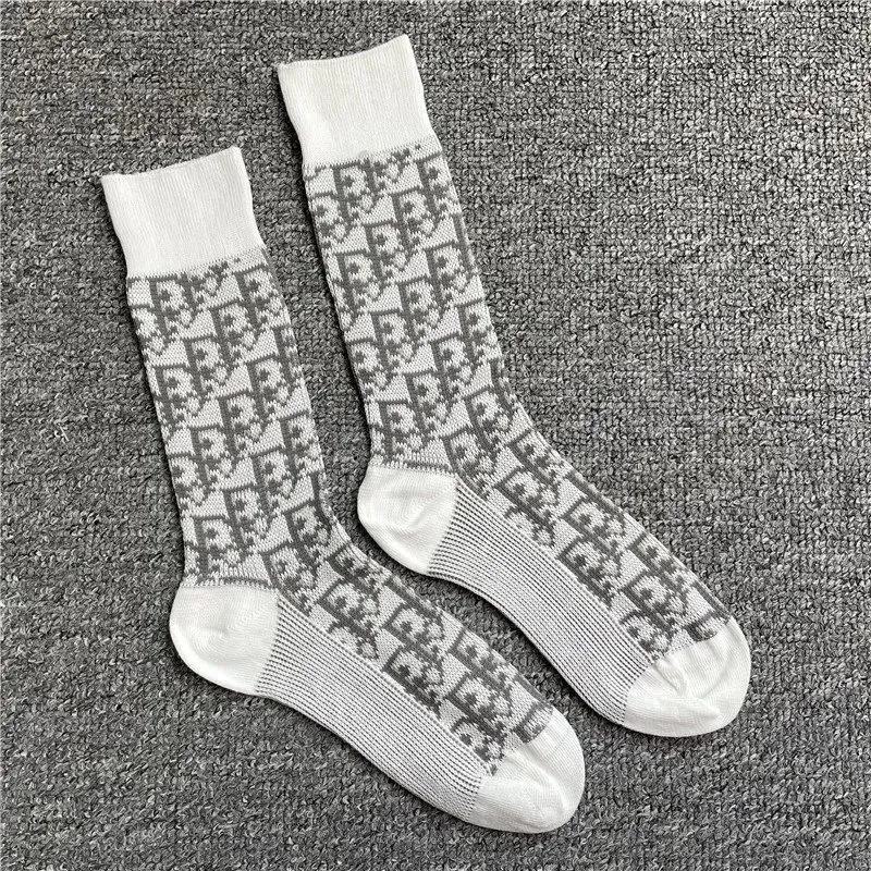 Dior Oblique Pattern Socks
