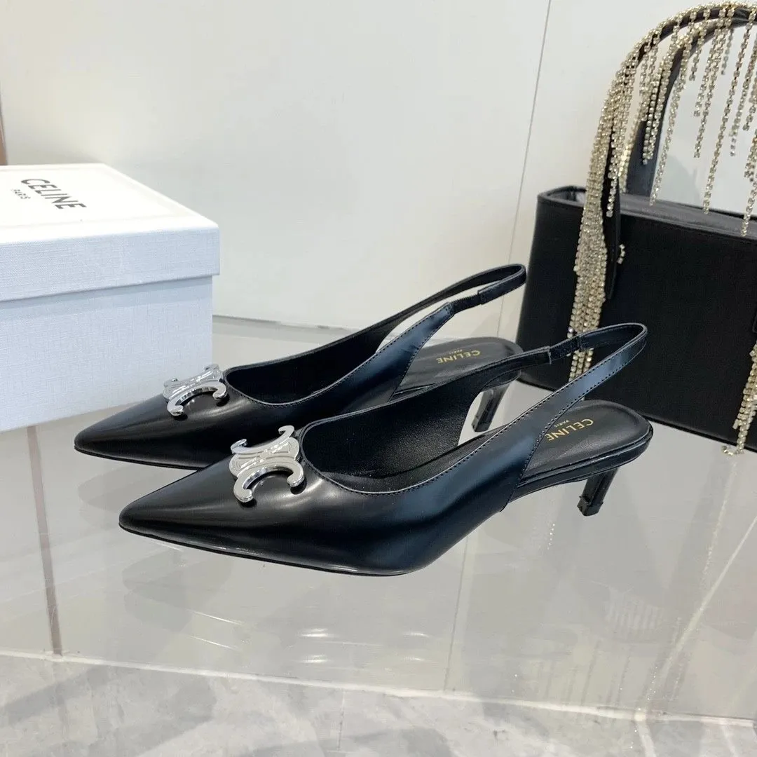 Celine Triomphe Slingback Pumps [8 styles]