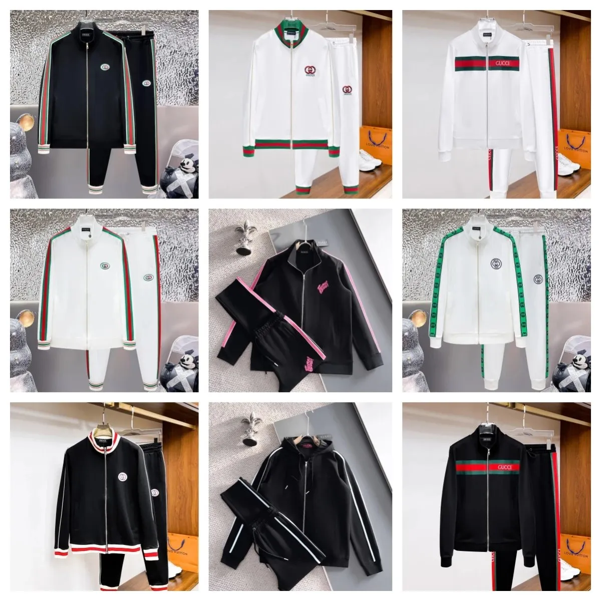 Gucci GG Supreme Track Suit Set [9 styles]