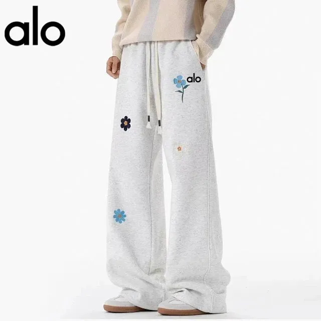 alo Flower Embroidered Sweatpants [2 styles]