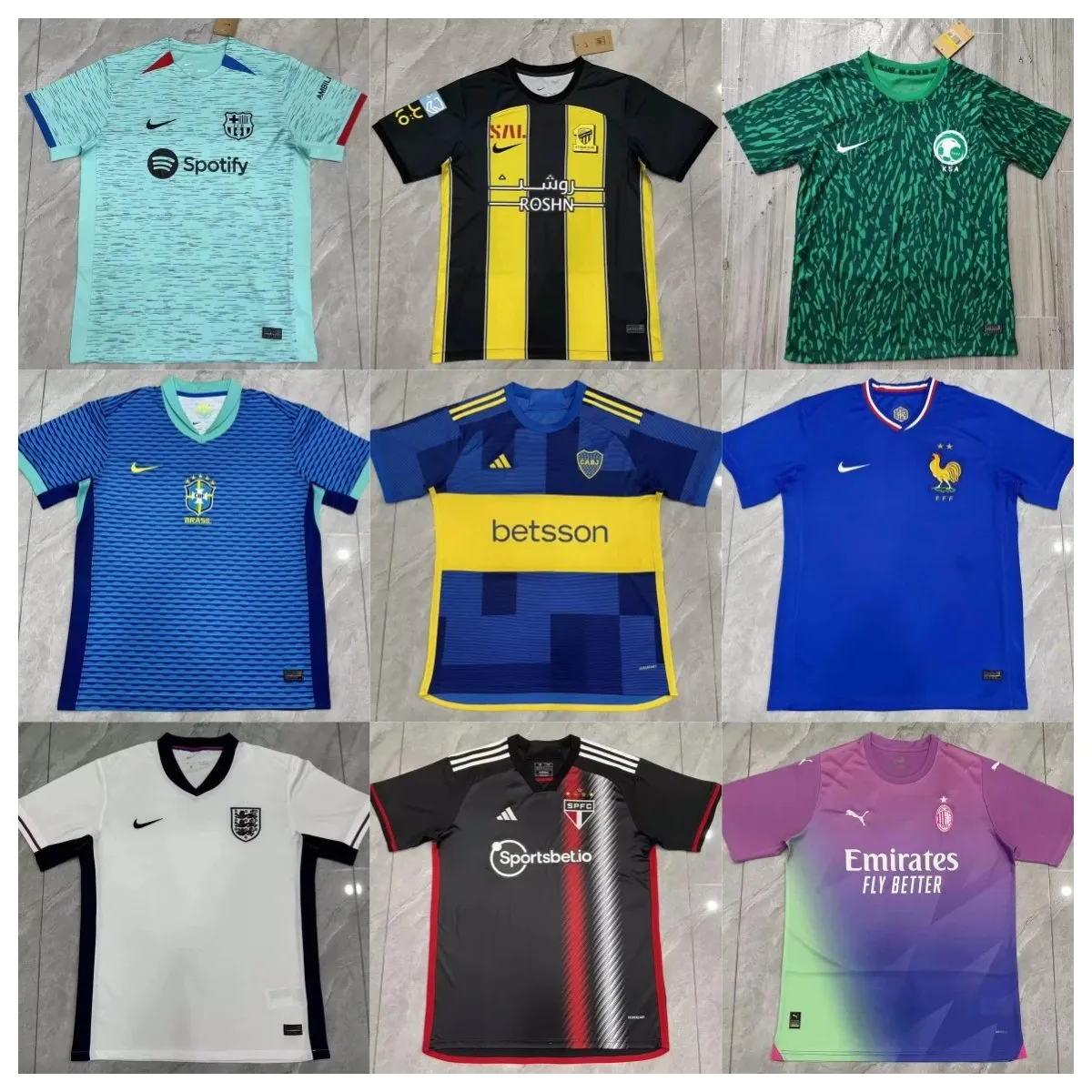 Various Football Club Jerseys [39 styles]