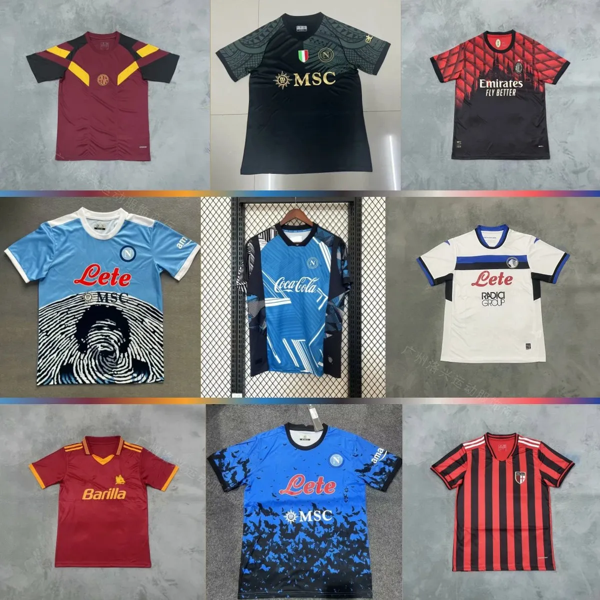 AS Roma, SSC Napoli, AC Milan, Inter Milan Soccer Jerseys [40 styles]