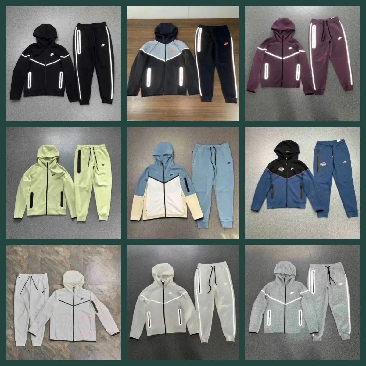 Nike Reflective Hoodie & Jogger Set [37 styles]