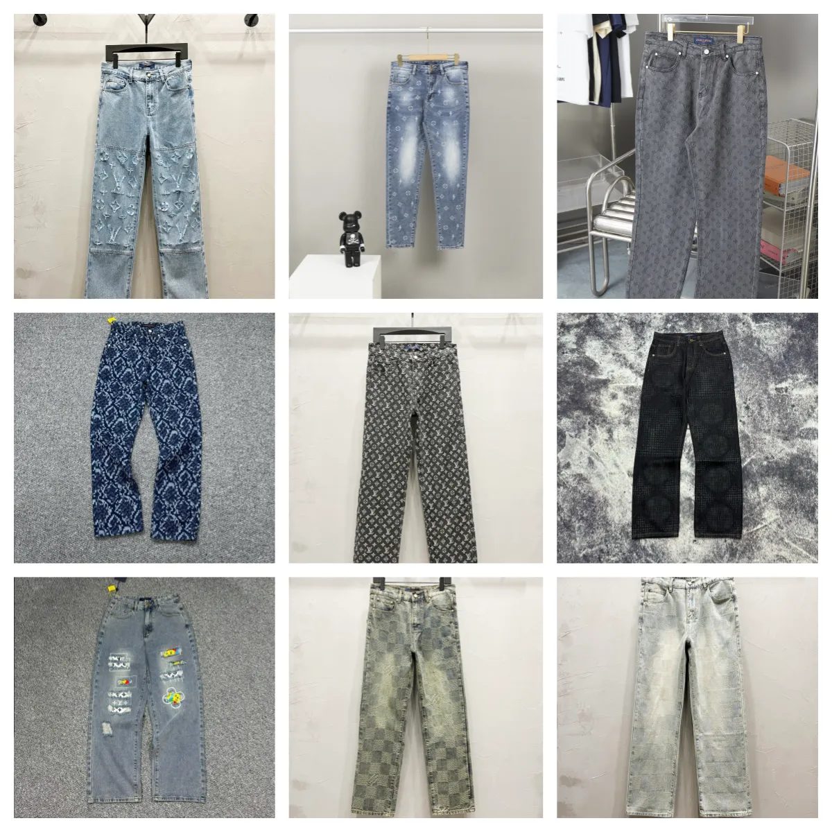 Louis Vuitton Monogram Denim Jeans [9 styles]