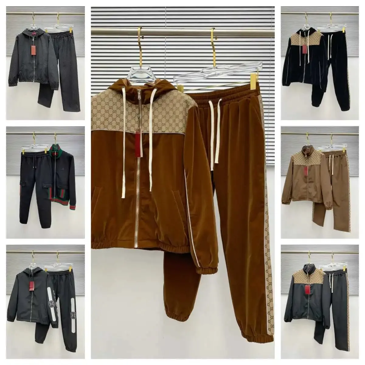 Gucci GG Supreme Hooded Track Jacket and Pants Set [7 styles]