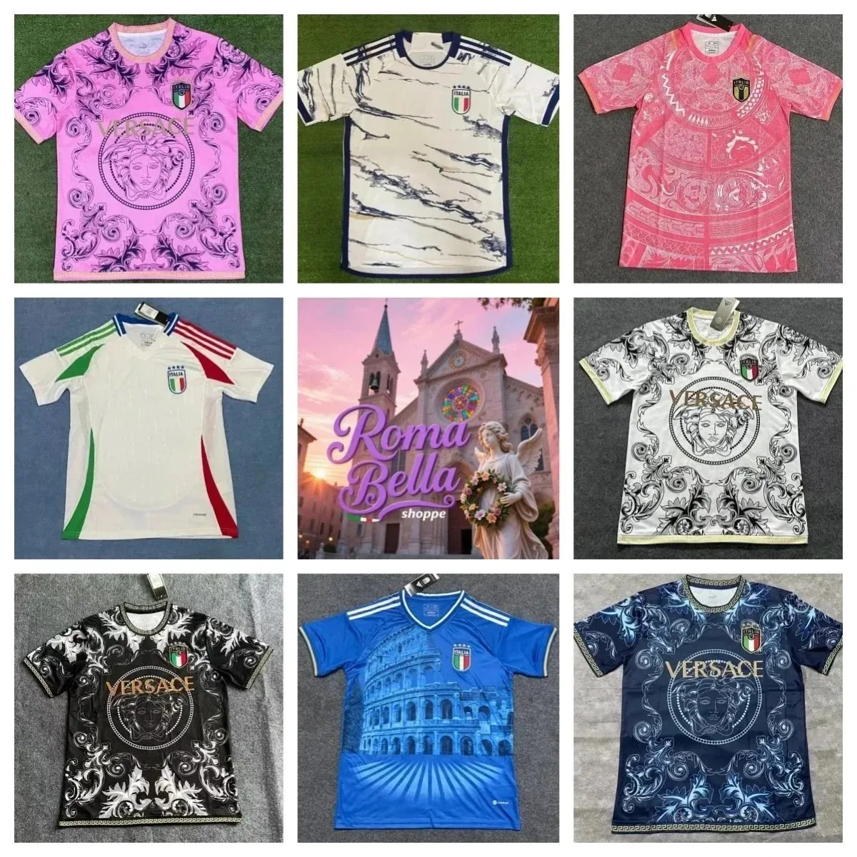 Versace Medusa Italy National Team Jersey [11 styles]