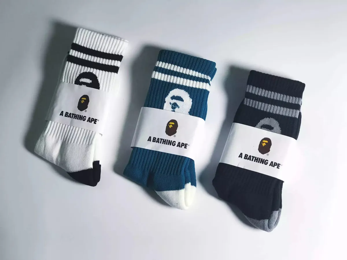 A Bathing Ape 3-Stripe Socks