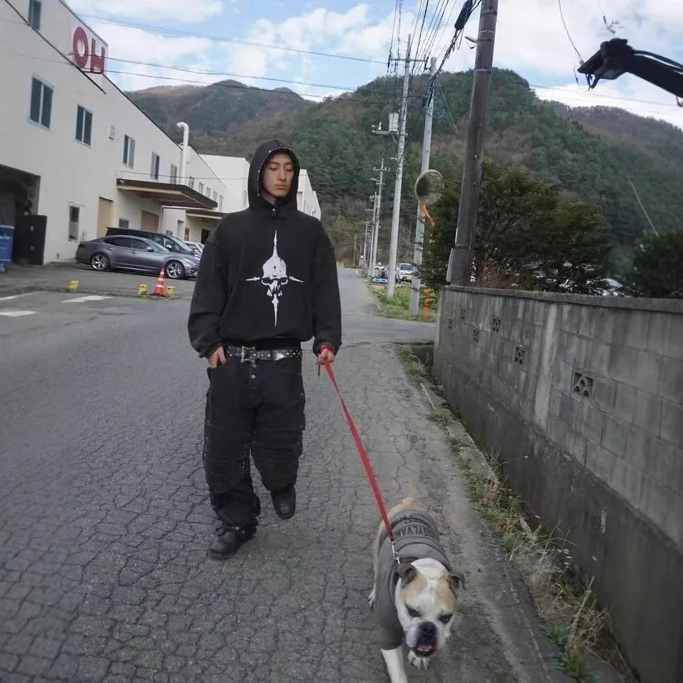 Unknown Brand Skull Hoodie [2 styles]