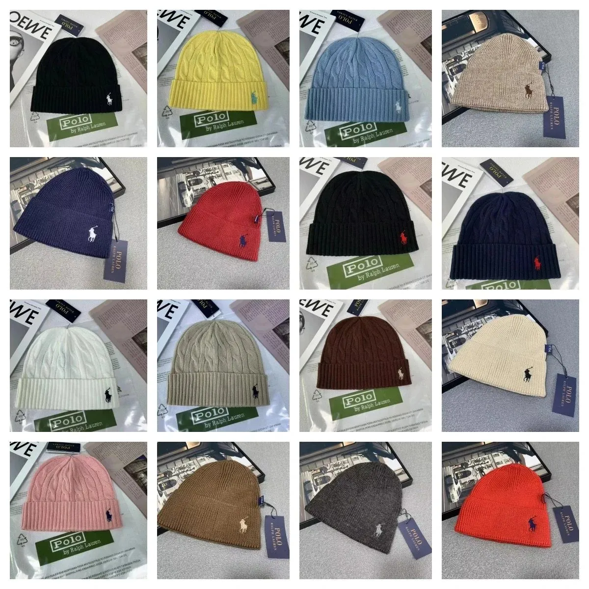 Polo by Ralph Lauren Cable Knit Beanie Hat