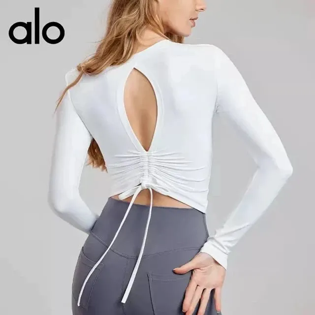Alo Ruched Back Long Sleeve Top [4 styles]
