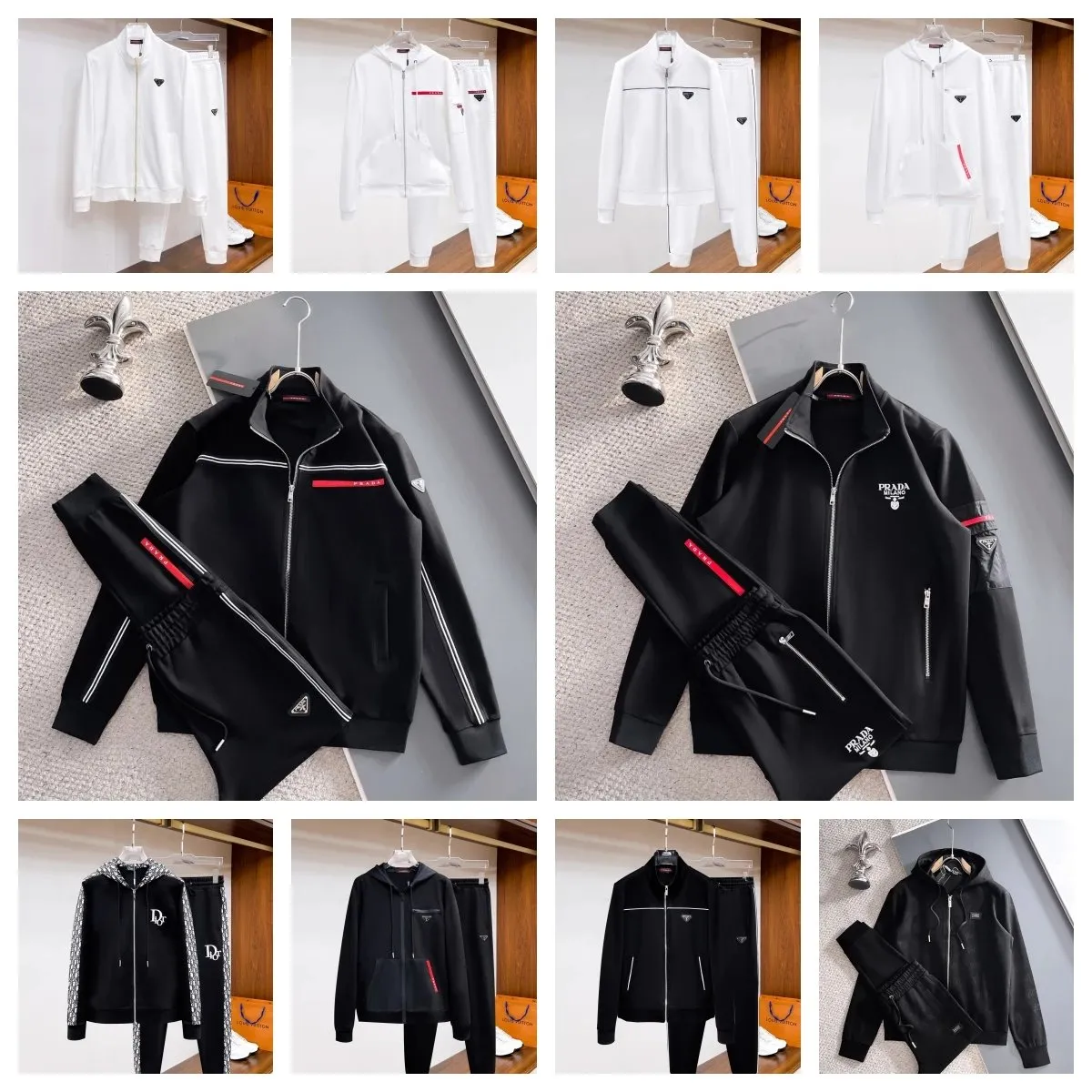 Prada Re-Nylon Track Suit Set [10 styles]