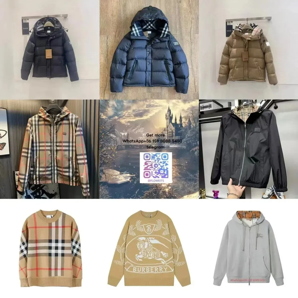 Burberry Check Print Down Jacket [38 styles]
