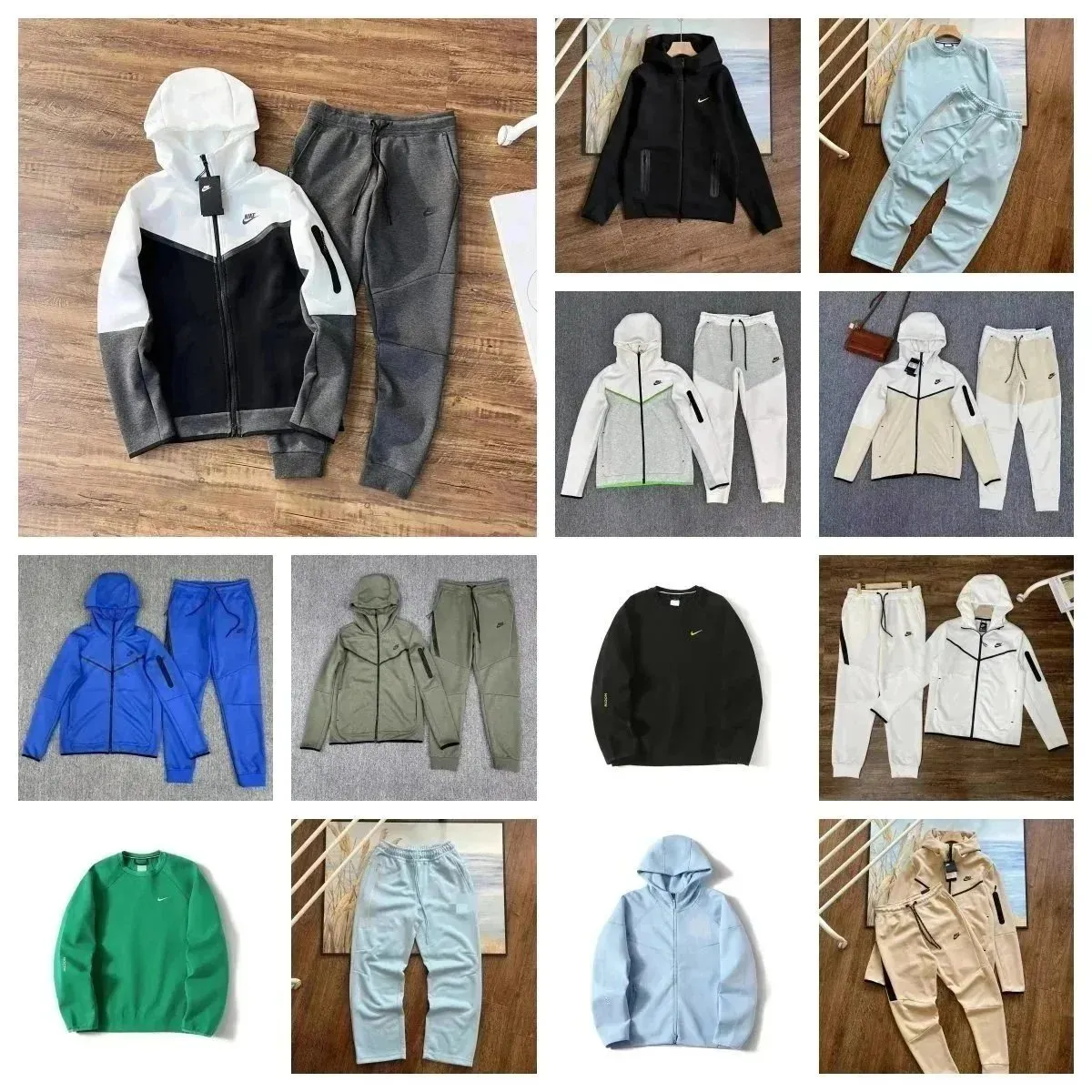 Nike Tech Fleece Hoodies & Pants Sets [37 styles]