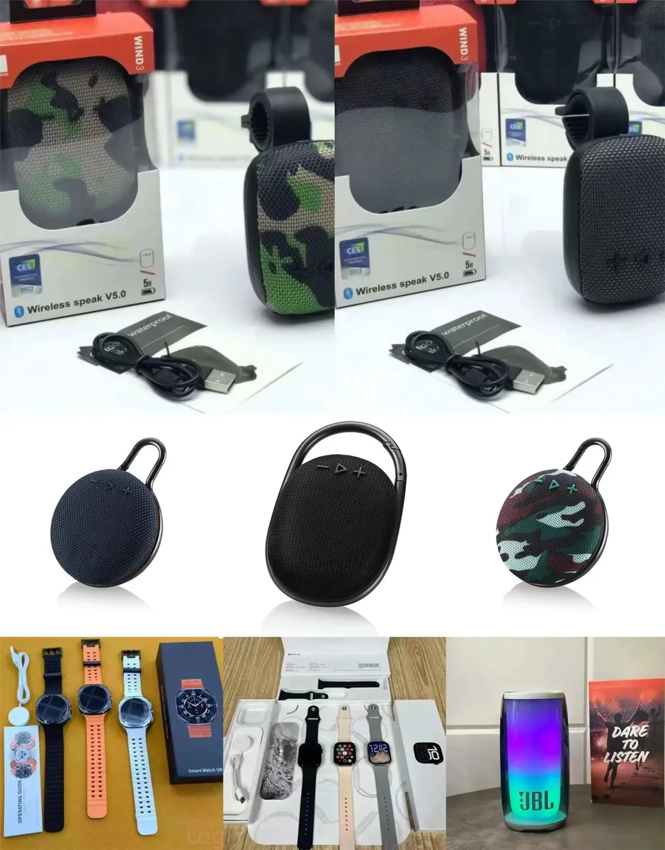 JBL Flip 6 / Pulse 5 / Boom Box 3 / Apple Watch Series 9 Wireless Speakers & Smartwatches [37 styles]