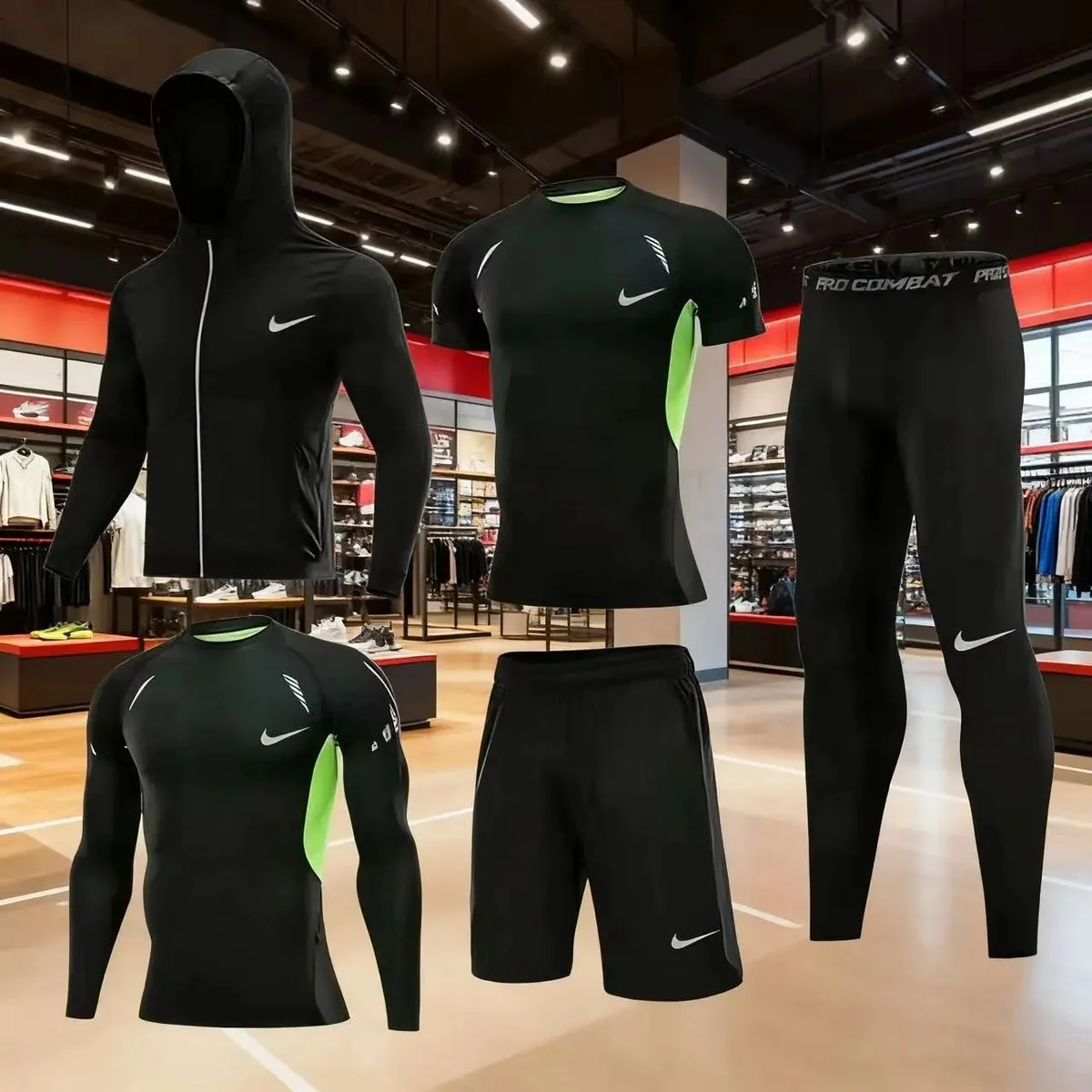 Nike Pro Combat Quick-Drying Sports Suit and Jacket [40 styles]