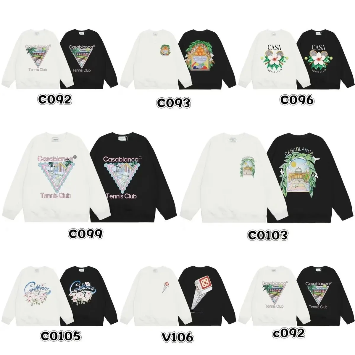 Casablanca Tennis Club Sweatshirts [14 styles]
