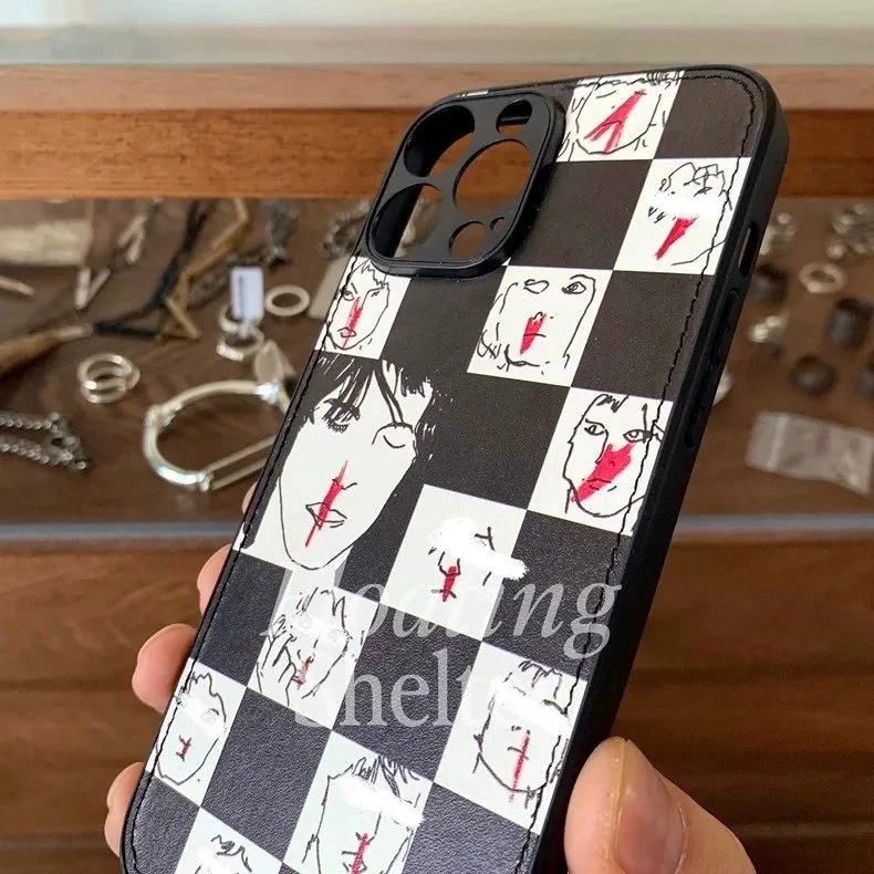 Custom Checkerboard Face Print iPhone Case [12 styles]