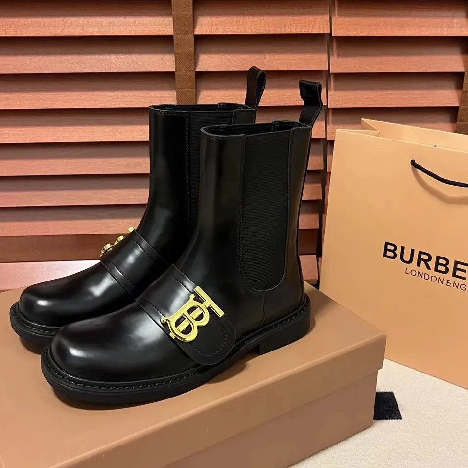 Burberry Monogram Buckle Chelsea Boots [2 styles]