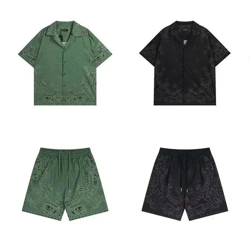 Bandana Print Shirt/Shorts Set [6 styles]