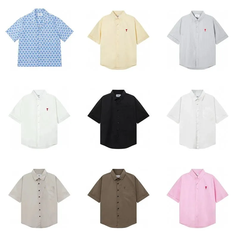 Basic Short-Sleeve Button-Up Shirts [19 styles]
