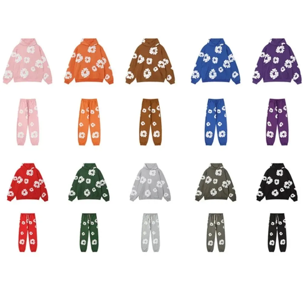 Floral Print Hoodie & Jogger Set [36 styles]