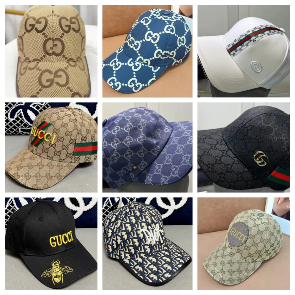 Gucci GG Supreme Baseball Caps
