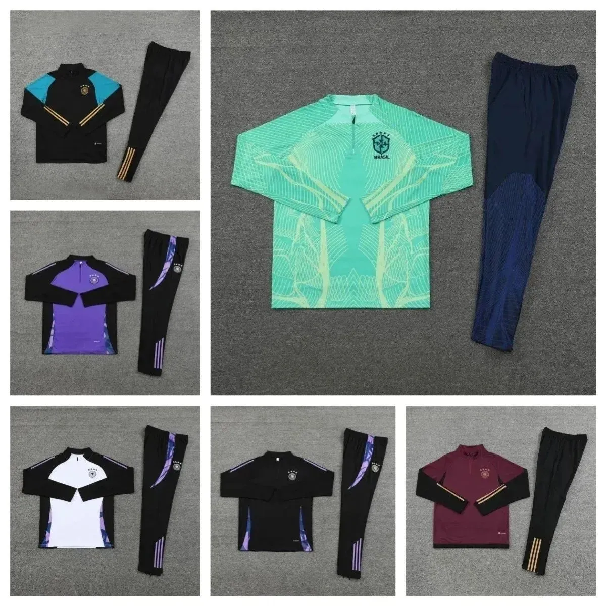 Germany/Brazil National Team Training Jersey Set [38 styles]