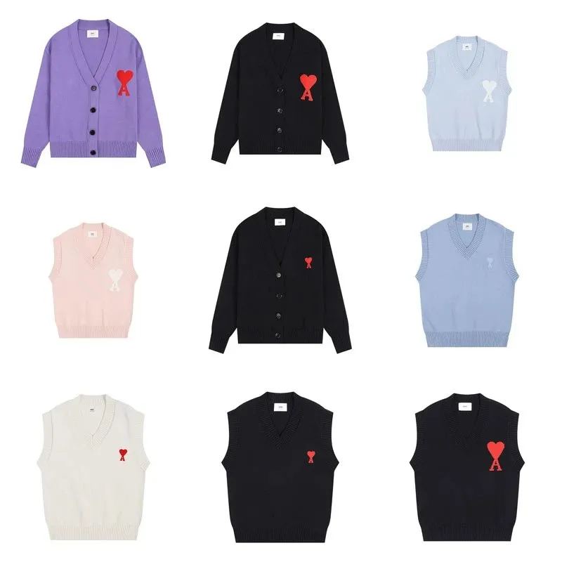 Ami Paris Heart Cardigan & Vest Sweaters [40 styles]
