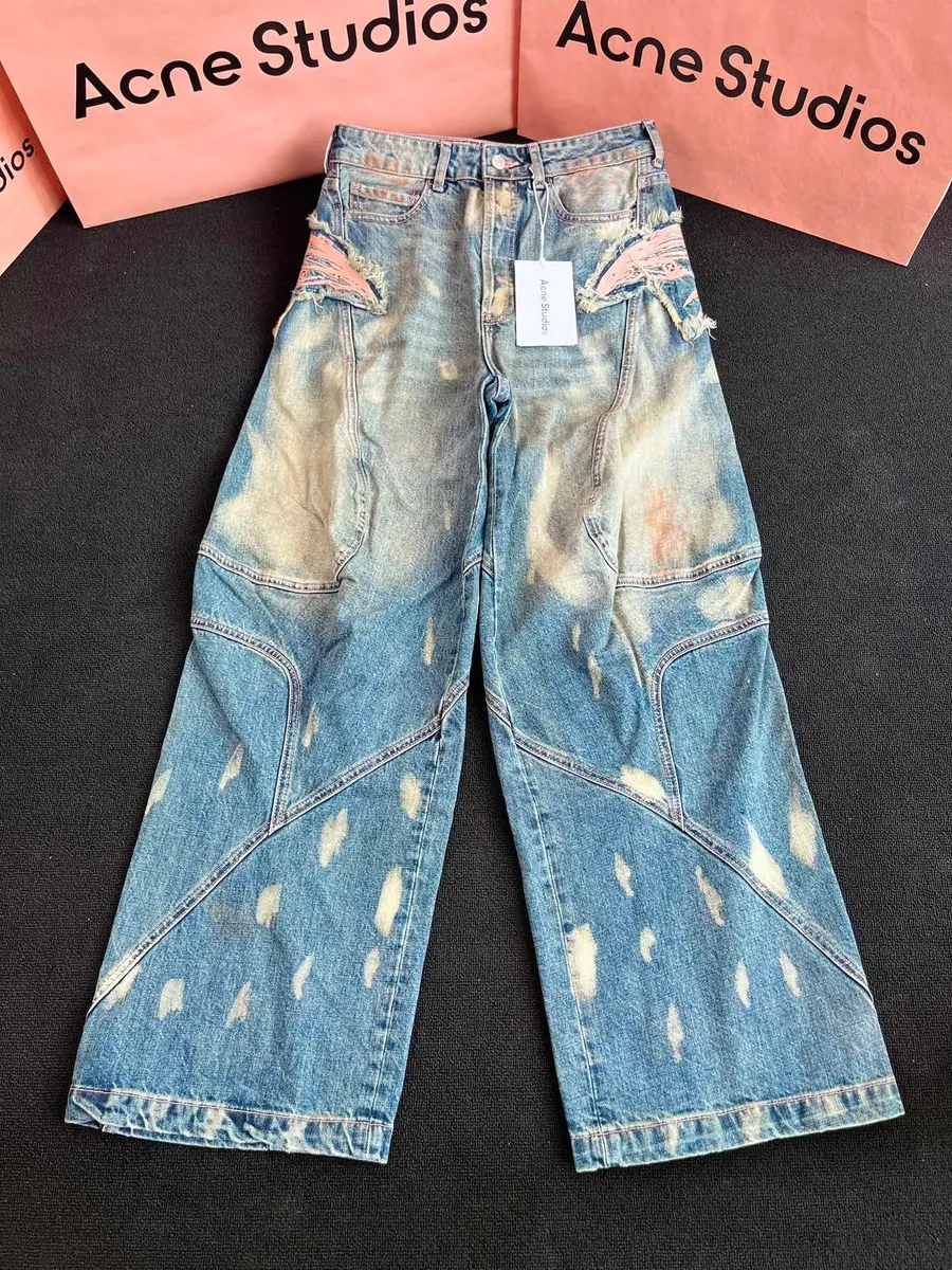 Acne Studios Distressed Wide-Leg Jeans