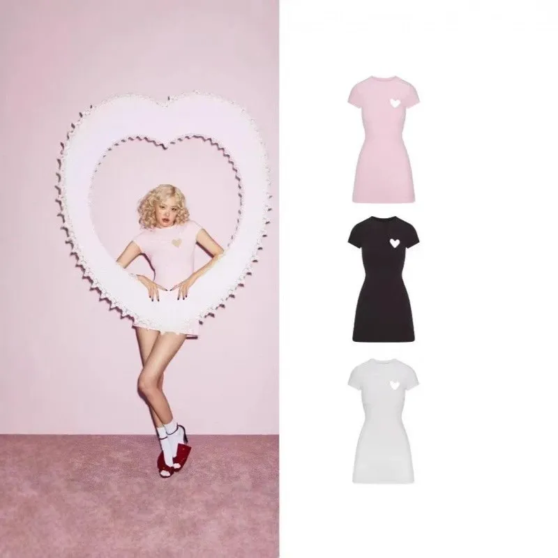 Heart Motif T-Shirt Dress [3 styles]