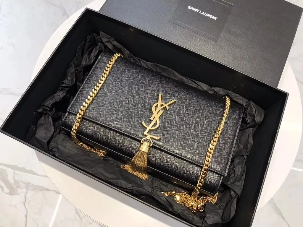 Saint Laurent YSL Monogram Chain Shoulder Bag